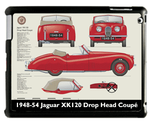 Jaguar XK120 DHC (disc wheels) 1948-54 Large Table Cover